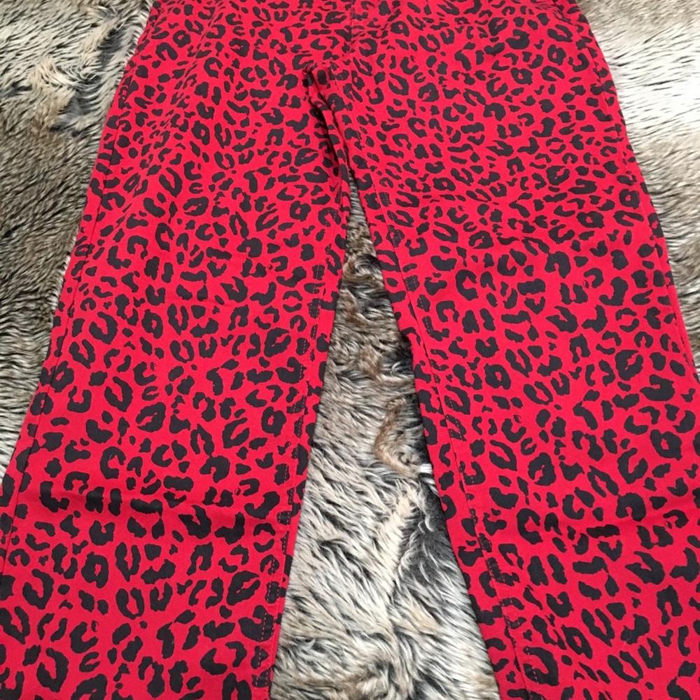 Vans Authentic Red Leopard Print Chino Pants *Siz… - image 4